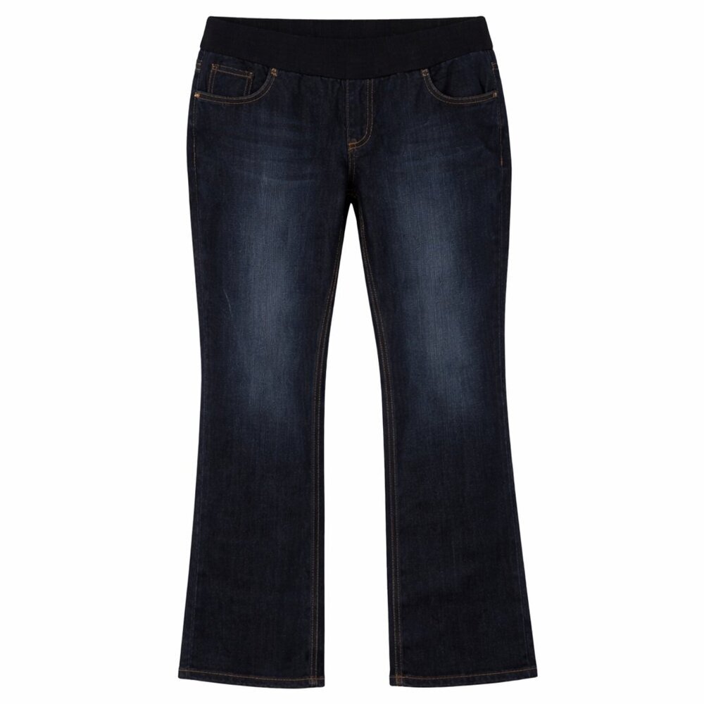 NWT HOUSE OF FREEDOM Dark Wash Pull-On Blue Jeans Size L